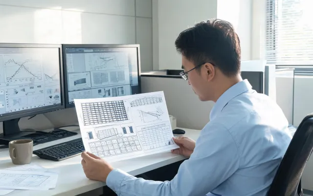 Inside sales reviewing load charts